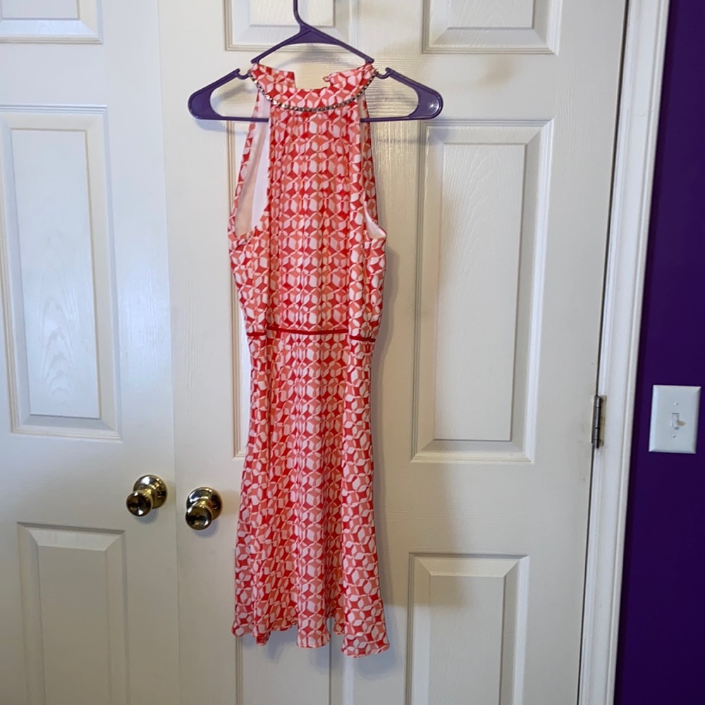 Lovley by Adrianna Papell Size 4 Coral Dress